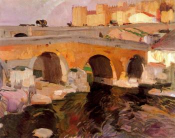 Joaquin Sorolla Y Bastida : The Old Bridge of Avila